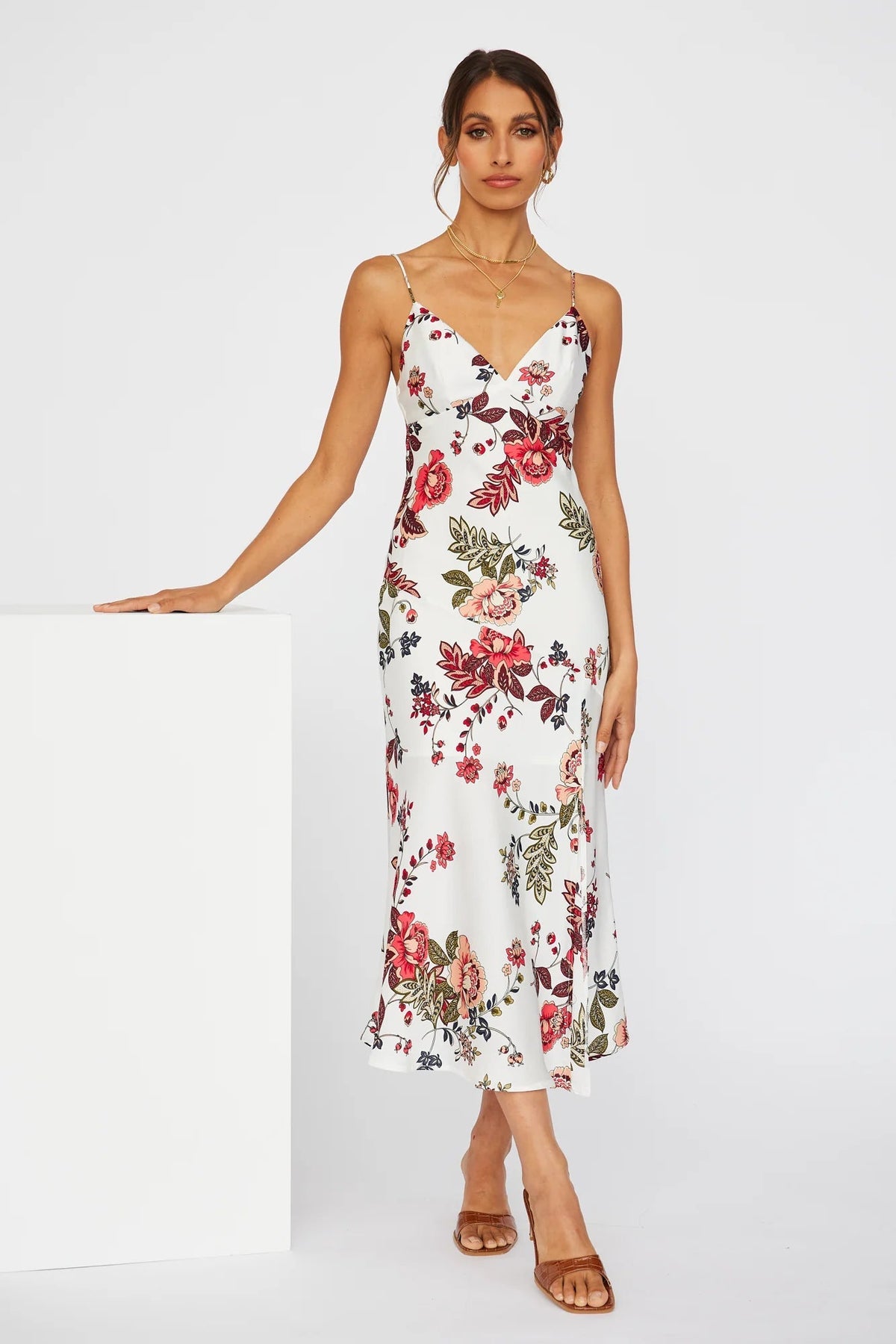 No Yesterday Maxi Dress White